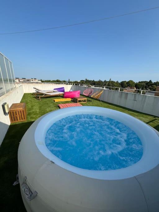 Luxueux 5 Pc, Jacuzzi, Rooftop, Terrasse, Clim Montpellier Exterior photo